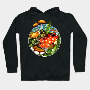 Magic Mushrooms Forest Hoodie